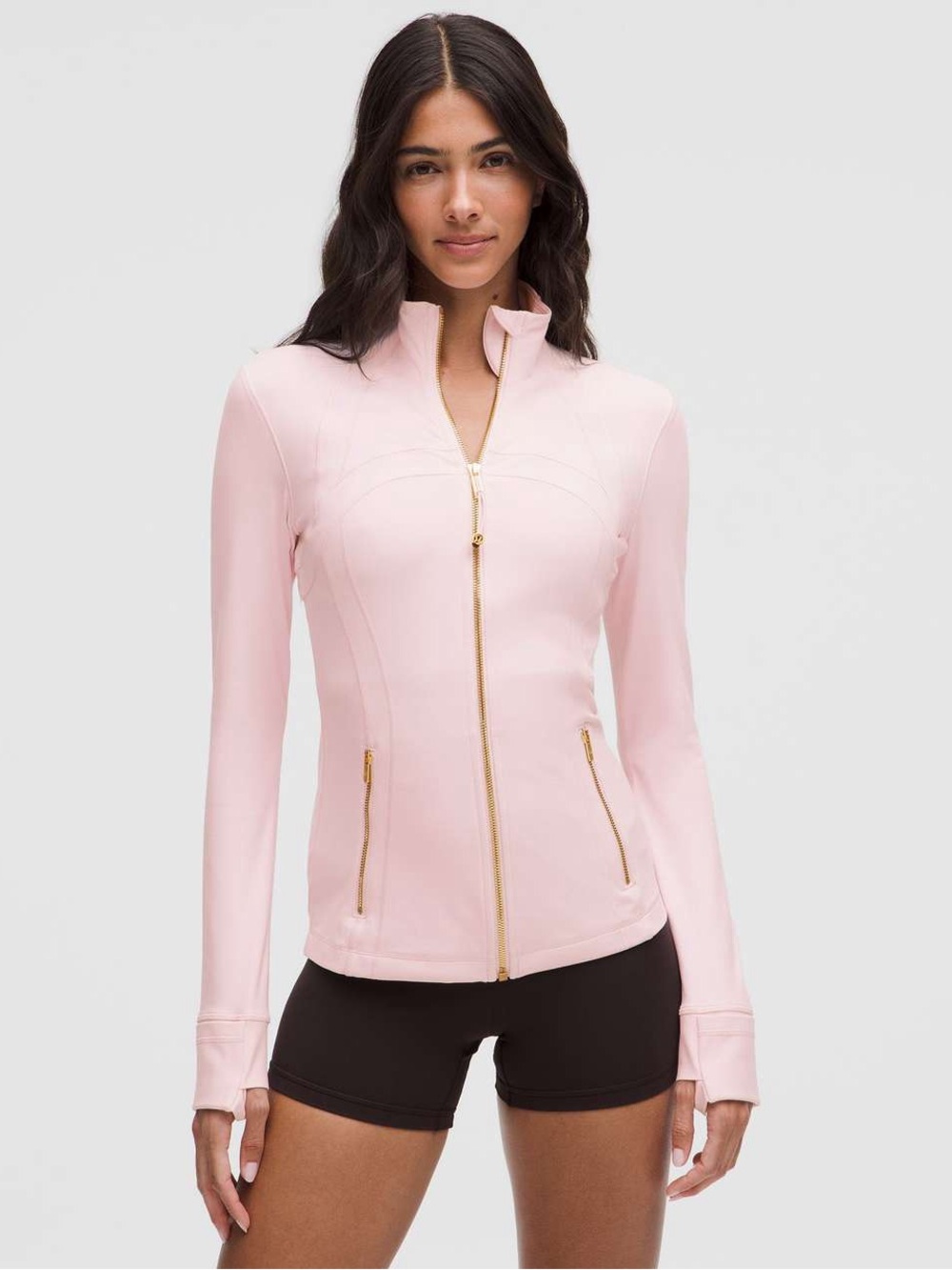 Lululemon Blissful Pink Define Jacket Nulu Size 12 NWOT Pink/Gold
